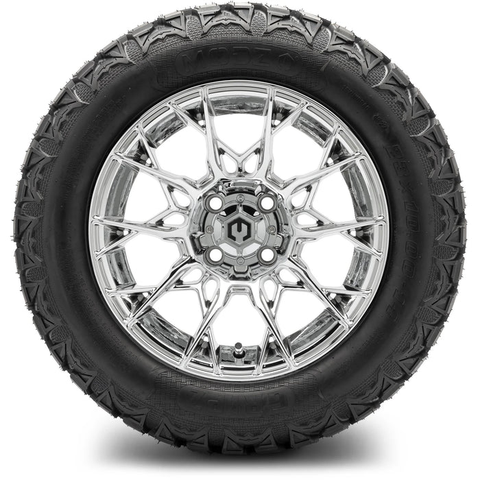 MODZ 14" Chaos Chrome Wheels & Off-Road Tires Combo