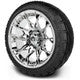 MODZ® 14" Chaos Chrome Wheels & Street Tires Combo