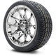 MODZ® 14" Chaos Chrome Wheels & Street Tires Combo