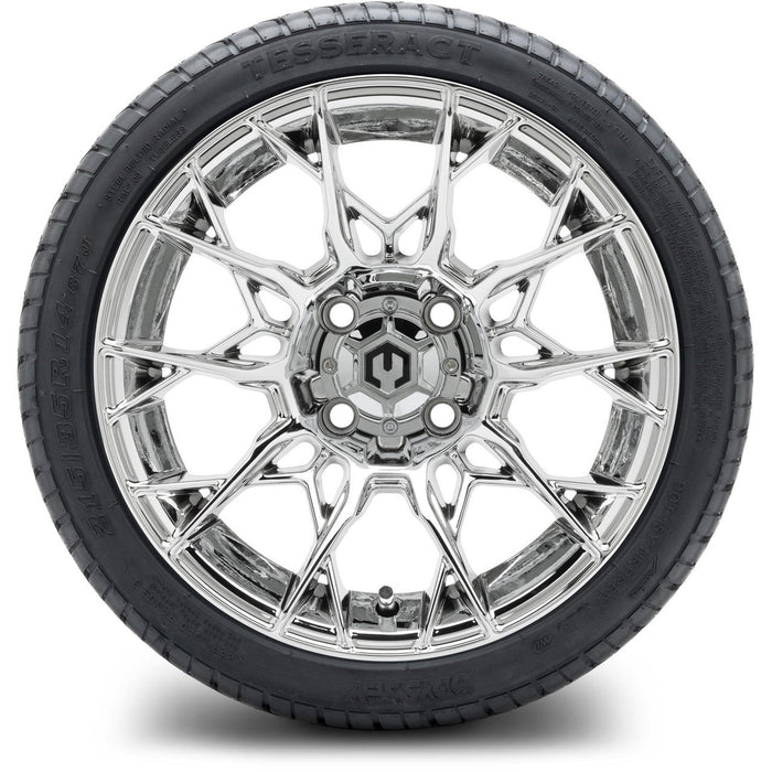 MODZ® 14" Chaos Chrome Wheels & Street Tires Combo