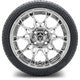 MODZ® 14" Chaos Chrome Wheels & Street Tires Combo