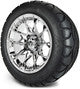 MODZ® 14" Chaos Chrome Wheels & Street Tires Combo