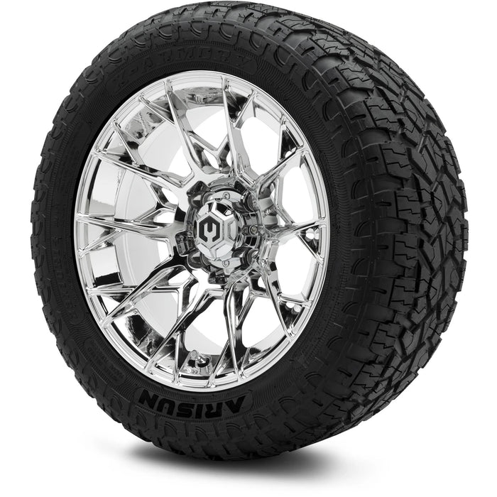 MODZ 14" Chaos Chrome Wheels & Off-Road Tires Combo