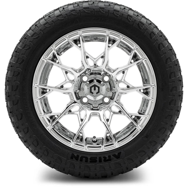 MODZ 14" Chaos Chrome Wheels & Off-Road Tires Combo