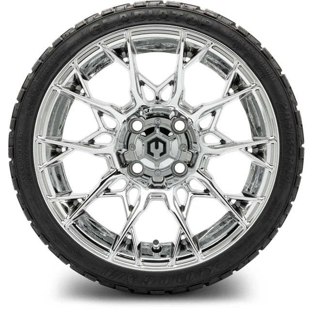 MODZ 14" Chaos Chrome Wheels & Off-Road Tires Combo