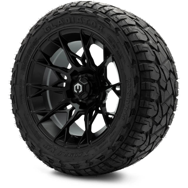 MODZ 14" Chaos Matte Black Wheels & Off-Road Tires Combo