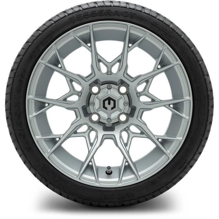 MODZ 14" Chaos Silver Wheels & Street Tires Combo