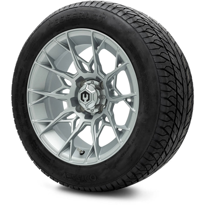 MODZ 14" Chaos Silver Wheels & Street Tires Combo