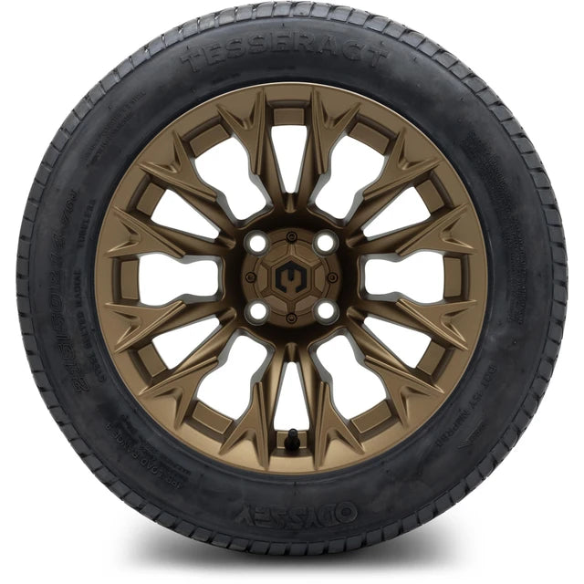 MODZ 14" Falcon Matte Bronze Wheels & Street Tires Combo