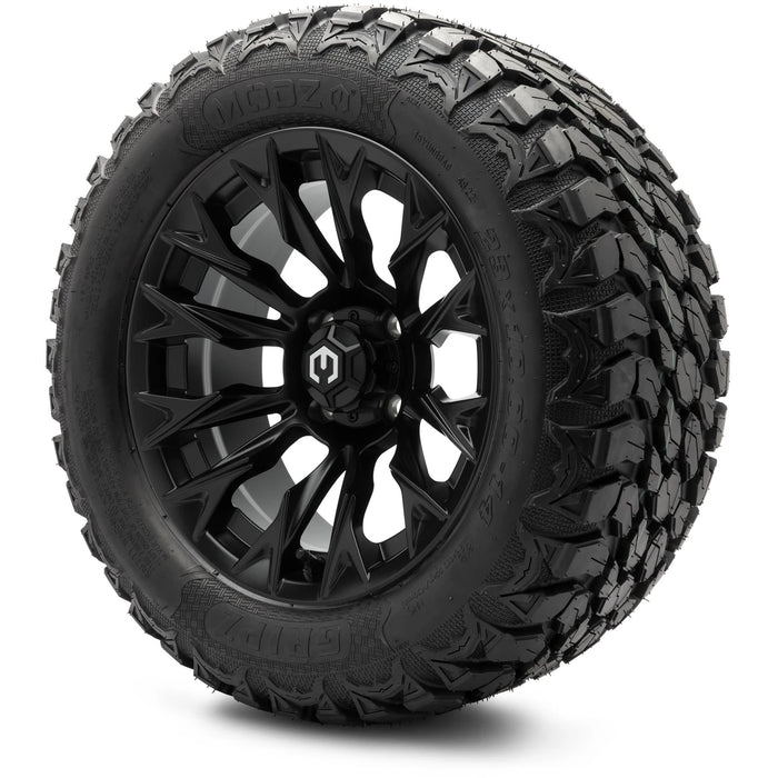 MODZ 14" Falcon Matte Black Wheels & Off-Road Tires Combo