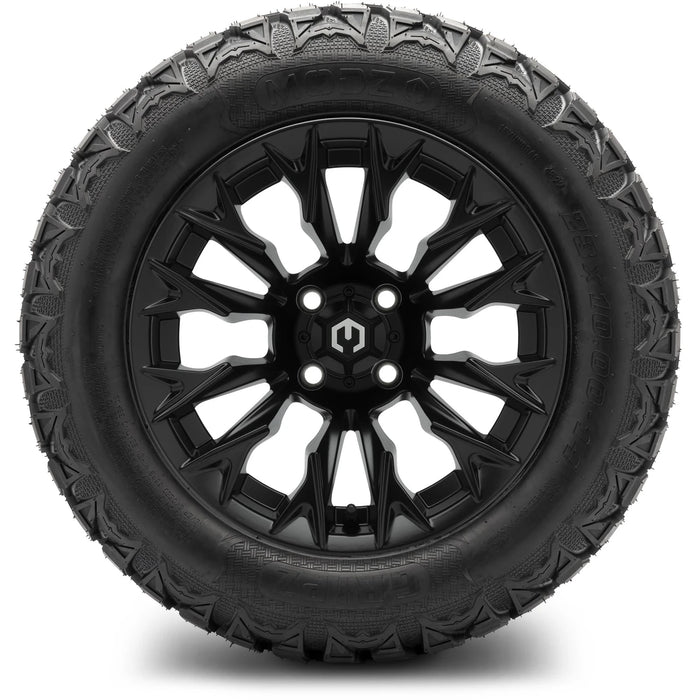 MODZ 14" Falcon Matte Black Wheels & Off-Road Tires Combo