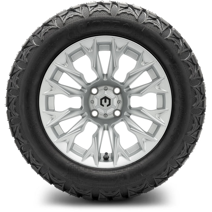 MODZ 14" Falcon Silver Wheels & Off-Road Tires Combo