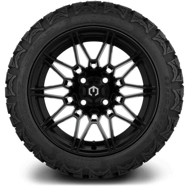 MODZ 14" Galaxy Matte Black Wheels & Off-Road Tires Combo