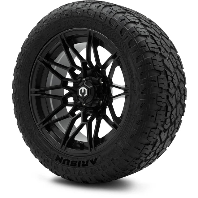 MODZ 14" Galaxy Matte Black Wheels & Off-Road Tires Combo