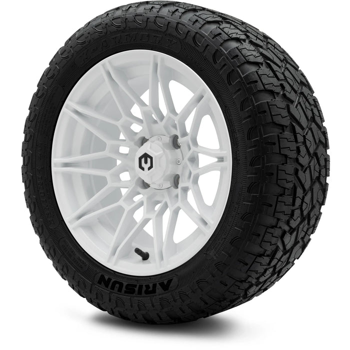 MODZ 14" Galaxy Glossy White Wheels & Off-Road Tires Combo