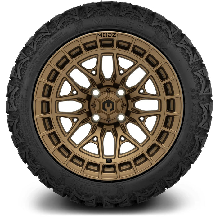 MODZ 14" Torrent Matte Bronze Wheels & Off-Road Tires Combo