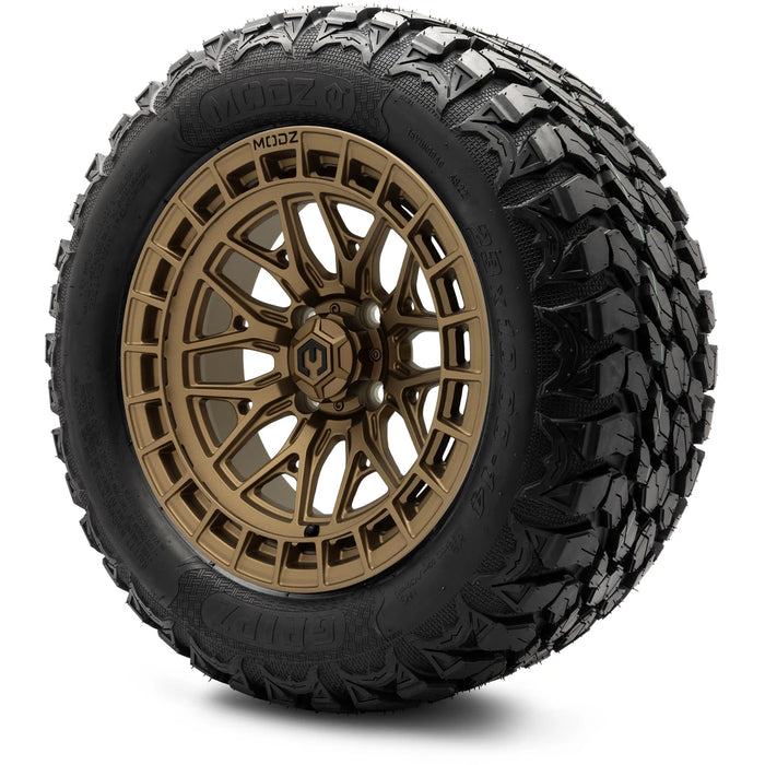 MODZ 14" Torrent Matte Bronze Wheels & Off-Road Tires Combo