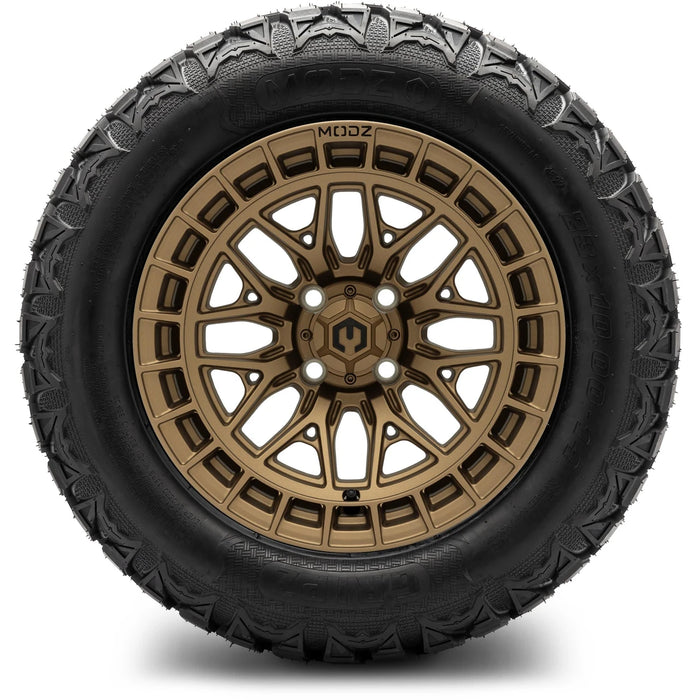 MODZ 14" Torrent Matte Bronze Wheels & Off-Road Tires Combo