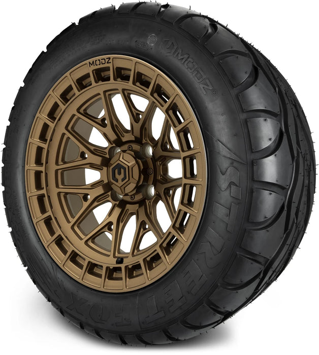MODZ 14" Torrent Matte Bronze Wheels & Street Tires Combo