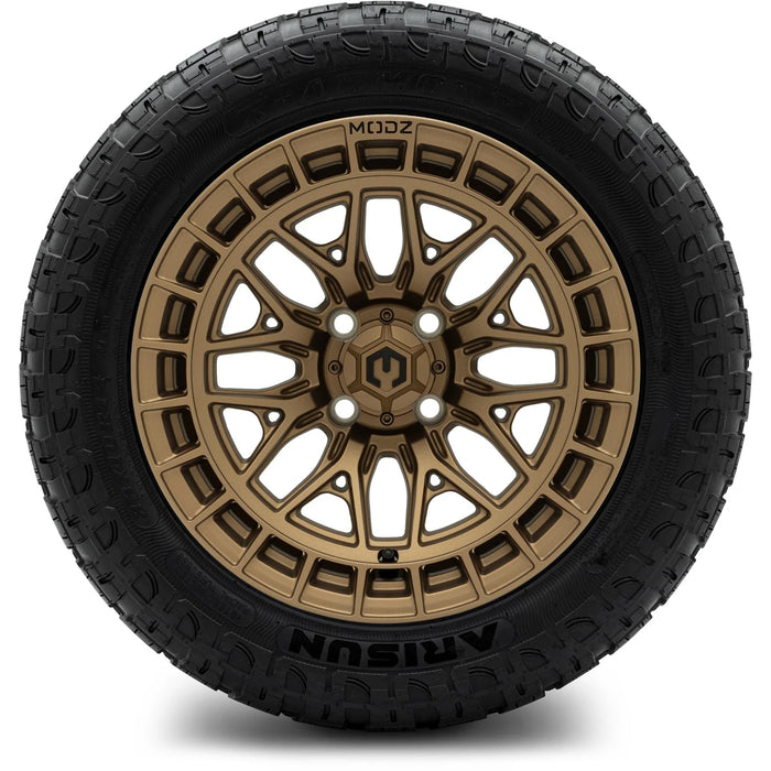 MODZ 14" Torrent Matte Bronze Wheels & Off-Road Tires Combo