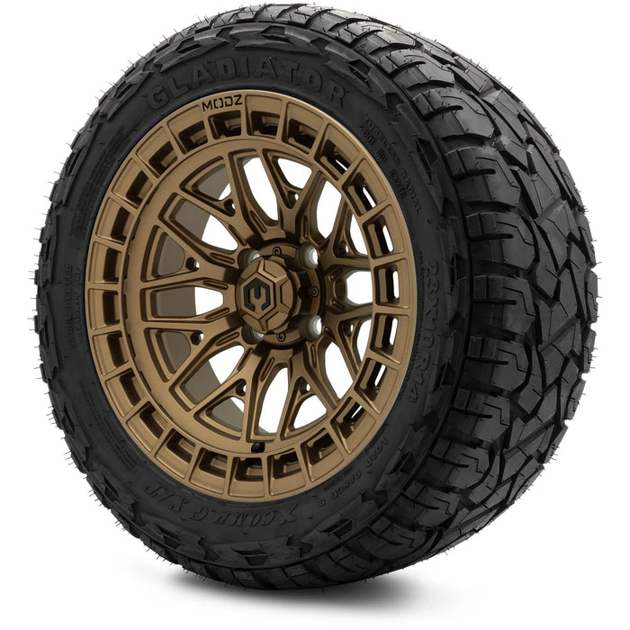 MODZ 14" Torrent Matte Bronze Wheels & Off-Road Tires Combo
