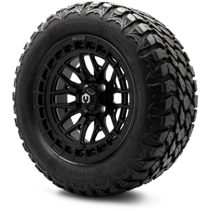 MODZ 14" Torrent Matte Black Wheels & Off-Road Tires Combo