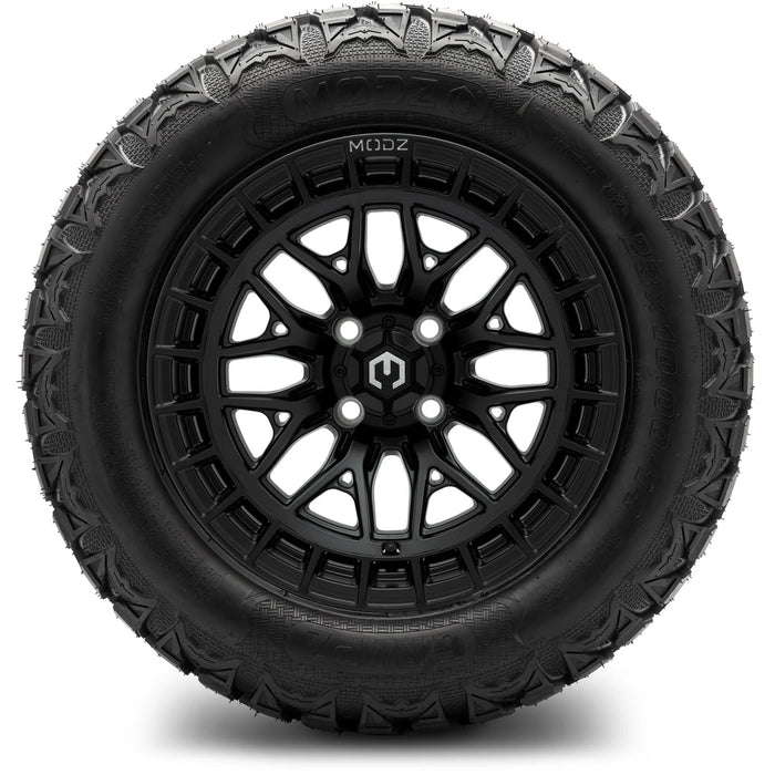 MODZ 14" Torrent Matte Black Wheels & Off-Road Tires Combo