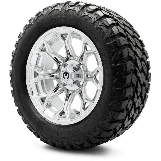 MODZ 14" Halo Chrome Wheels & Off-Road Tires Combo