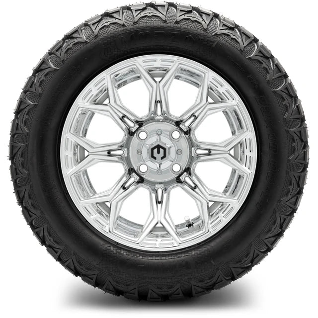 MODZ 14" Halo Chrome Wheels & Off-Road Tires Combo