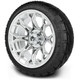 MODZ® 14" Halo Chrome Wheels & Street Tires Combo
