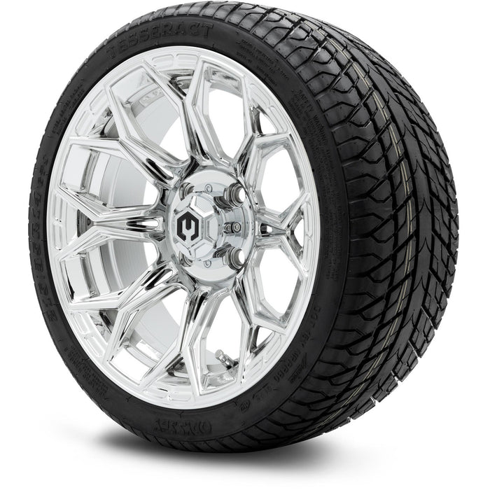 MODZ® 14" Halo Chrome Wheels & Street Tires Combo