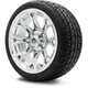MODZ® 14" Halo Chrome Wheels & Street Tires Combo