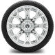 MODZ® 14" Halo Chrome Wheels & Street Tires Combo