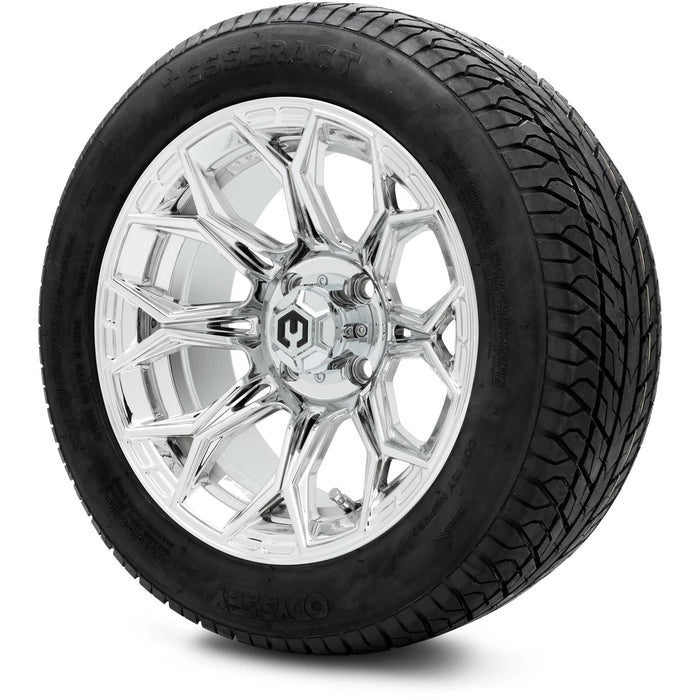 MODZ 14" Halo Chrome Wheels & Street Tires Combo