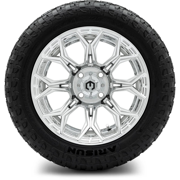 MODZ 14" Halo Chrome Wheels & Off-Road Tires Combo