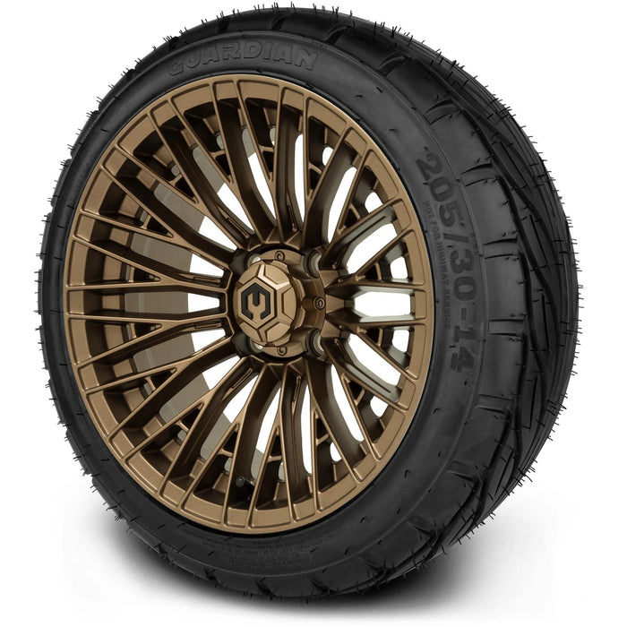 MODZ 14" Reaper Bronze Wheels & Street Tires Combo