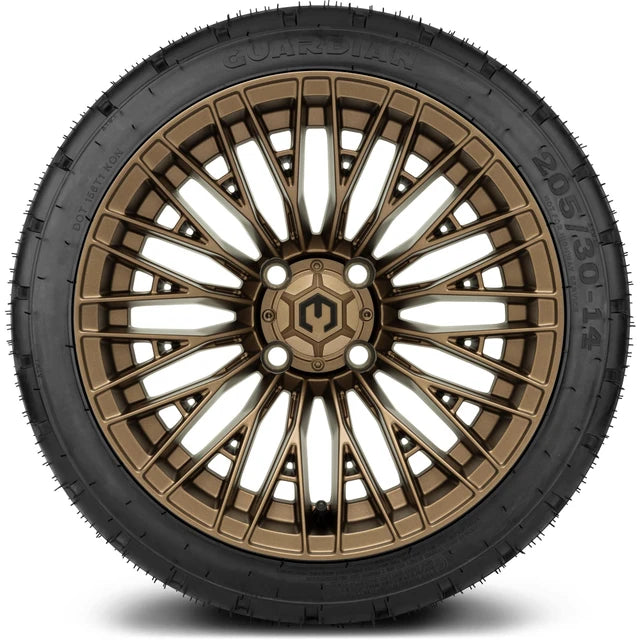 MODZ 14" Reaper Bronze Wheels & Street Tires Combo