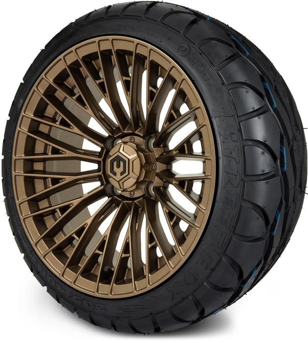 MODZ 14" Reaper Bronze Wheels & Street Tires Combo