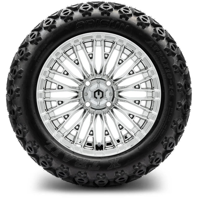 MODZ 14" Reaper Chrome Wheels & Off-Road Tires Combo