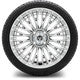 MODZ® 14" Reaper Chrome Wheels & Street Tires Combo