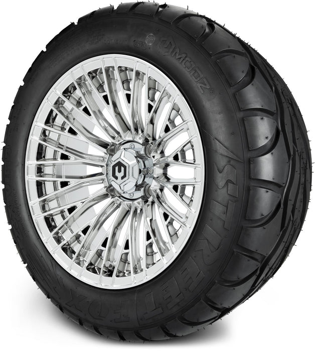 MODZ® 14" Reaper Chrome Wheels & Street Tires Combo