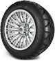 MODZ® 14" Reaper Chrome Wheels & Street Tires Combo
