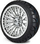 MODZ® 14" Reaper Chrome Wheels & Street Tires Combo