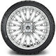 MODZ® 14" Reaper Chrome Wheels & Street Tires Combo