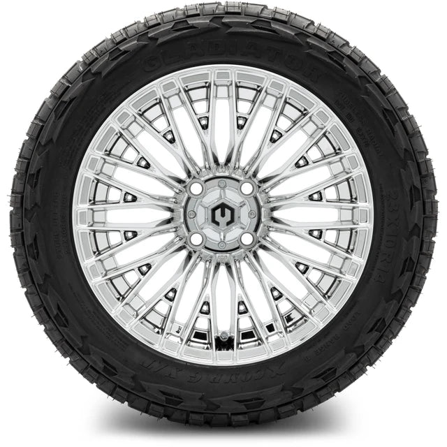 MODZ 14" Reaper Chrome Wheels & Off-Road Tires Combo
