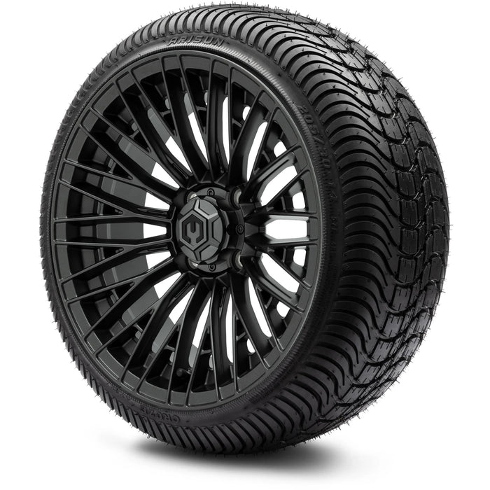 MODZ 14" Reaper Titanium Gunmetal Wheels & Street Tires Combo