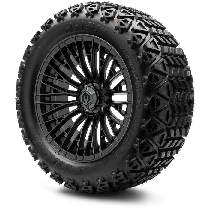 MODZ 14" Reaper Titanium Gunmetal Wheels & Off-Road Tires Combo