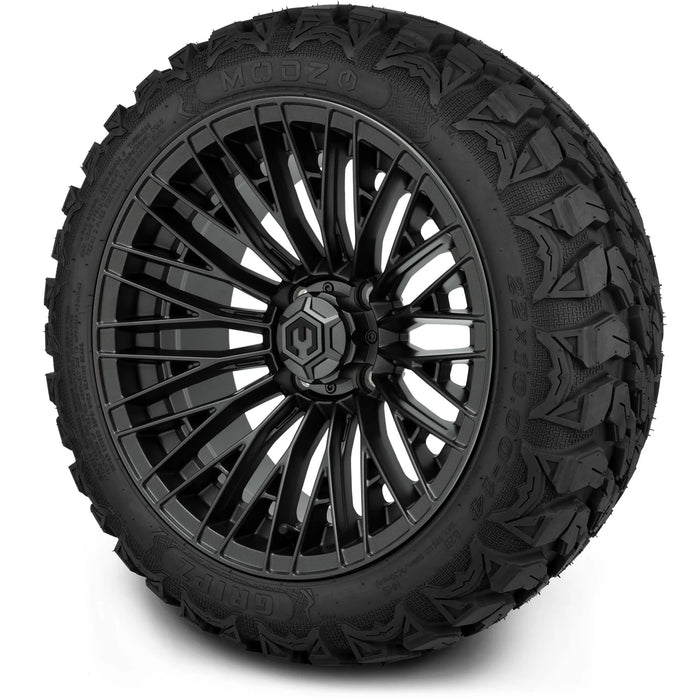 MODZ 14" Reaper Titanium Gunmetal Wheels & Off-Road Tires Combo