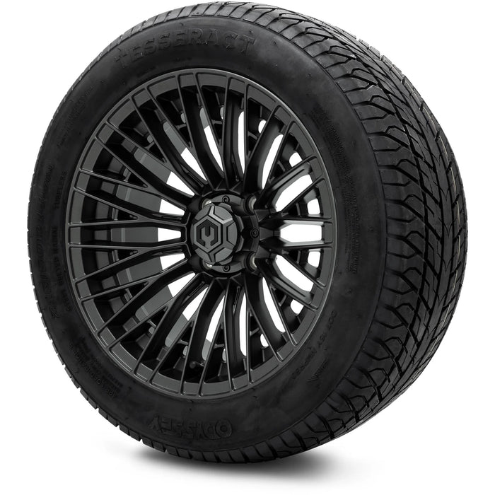 MODZ 14" Reaper Titanium Gunmetal Wheels & Street Tires Combo