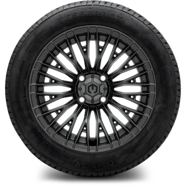 MODZ 14" Reaper Titanium Gunmetal Wheels & Street Tires Combo